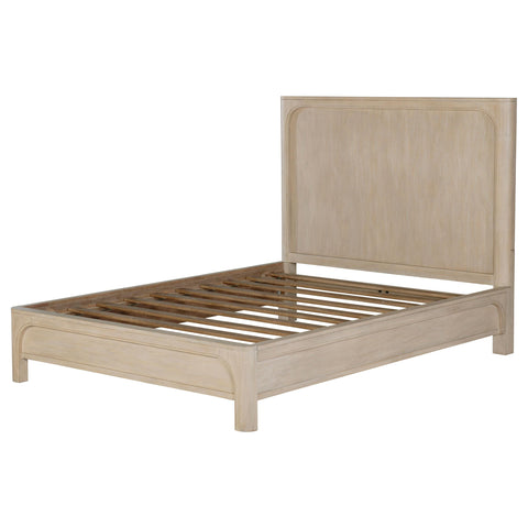 Cazen 81-inch California King Panel Bed Weathered Mango