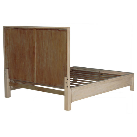 Cazen 81-inch California King Panel Bed Weathered Mango