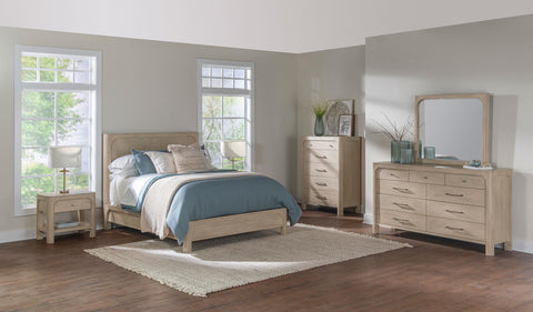 Cazen 1-drawer Nightstand Bedside Table Weathered Mango