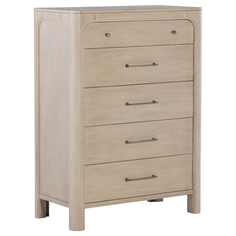 Cazen 5-drawer Bedroom Chest of Drawers Weathered Mango