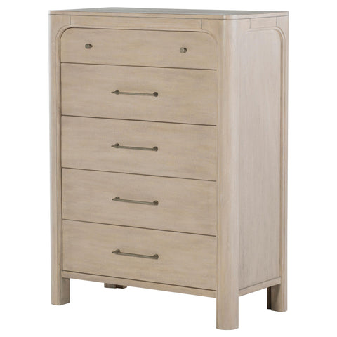 Cazen 5-drawer Bedroom Chest of Drawers Weathered Mango