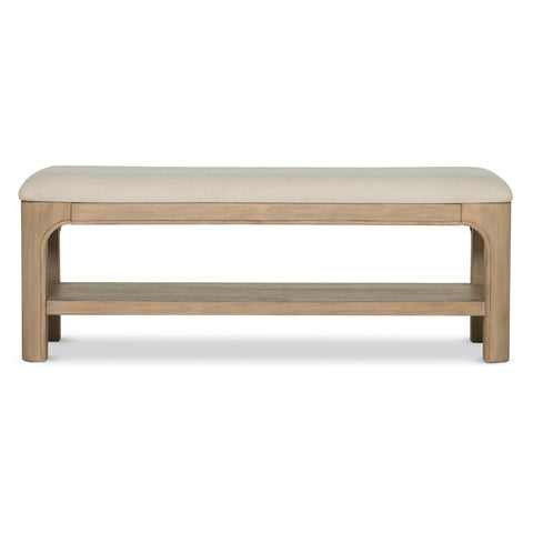 Cazen 52-inch Bedroom Bed End Bench Weathered Mango
