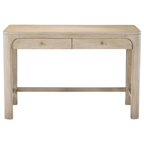 Cazen 2-drawer Makeup Table Vanity Desk Weathered Mango