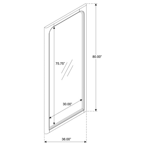 Cazen 80-inch Full Length Floor Mirror Weathered Mango