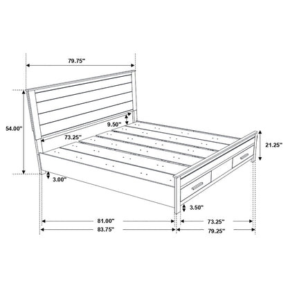 Eastern King Storage Bed