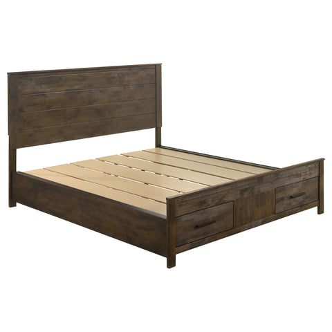 Landar 5-piece California King Bedroom Set Golden BrownRustic Golden Brown