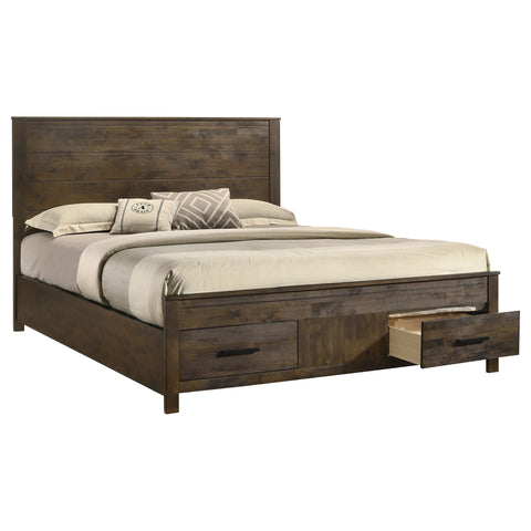 Landar California King Storage Bed Rustic Golden BrownRustic Golden Brown