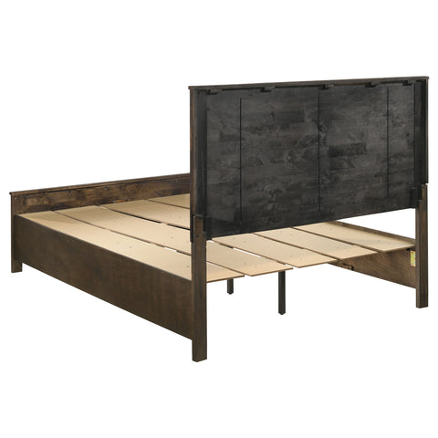 Landar Wood Queen Storage Panel Bed Rustic Golden BrownRustic Golden Brown