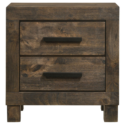 Landar 2-drawer Nightstand Rustic Golden BrownRustic Golden Brown