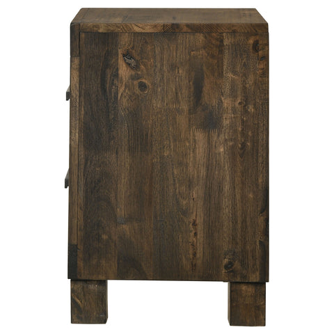 Landar 2-drawer Nightstand Rustic Golden BrownRustic Golden Brown