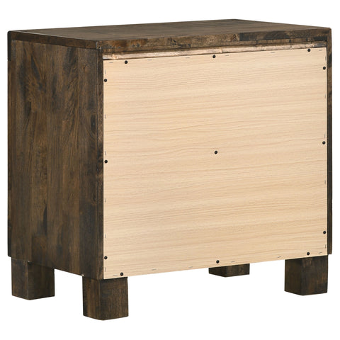 Landar 2-drawer Nightstand Rustic Golden BrownRustic Golden Brown