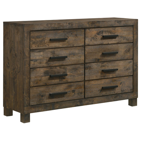 Landar 8-drawer Dresser Rustic Golden BrownRustic Golden Brown
