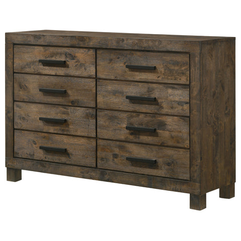 Landar 8-drawer Dresser Rustic Golden BrownRustic Golden Brown