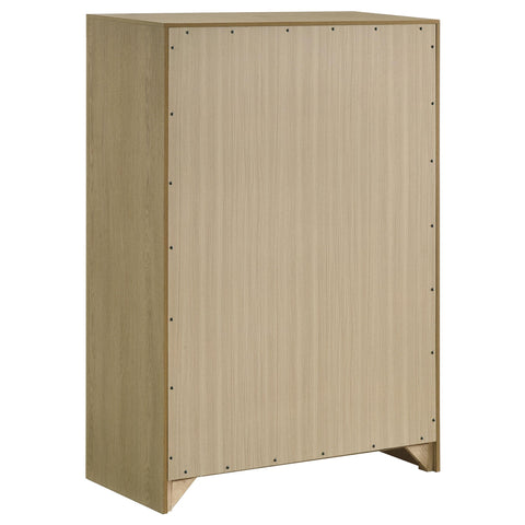 Eddy 5-piece Eastern King Bedroom Set Light Oak
