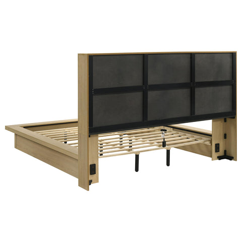 Eddy 5-piece California King Bedroom Set Light Oak