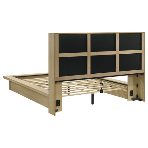 Eddy 5-piece Queen Bedroom Set Light Oak