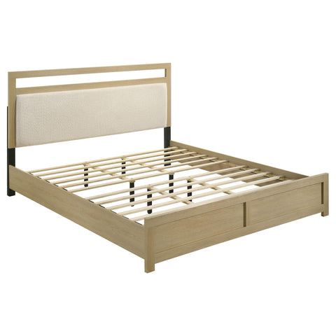Eddy 4-piece Eastern King Bedroom Set Light Oak