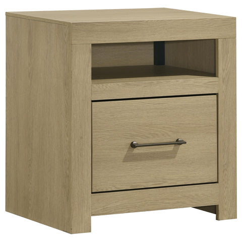 Eddy 4-piece Eastern King Bedroom Set Light Oak