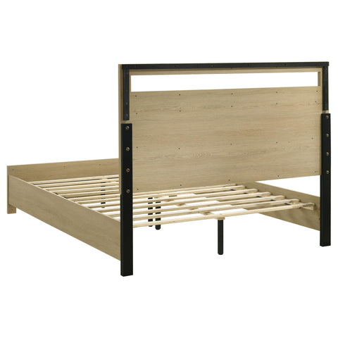 Eddy 5-piece Queen Bedroom Set Light Oak