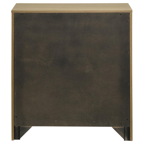 Eddy 1-drawer Nightstand Bedside Table with Cubby Light Oak