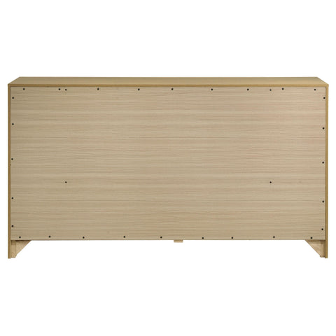 Eddy 6-drawer Bedroom Dresser Storage Cabinet Light Oak