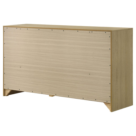 Eddy 6-drawer Bedroom Dresser Storage Cabinet Light Oak