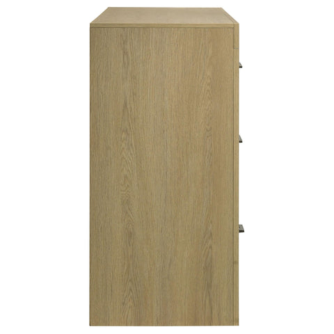 Eddy 6-drawer Bedroom Dresser Storage Cabinet Light Oak