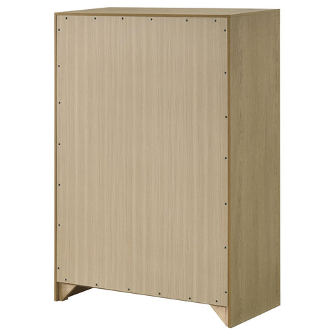 Eddy 5-drawer Bedroom Chest of Drawers Light Oak