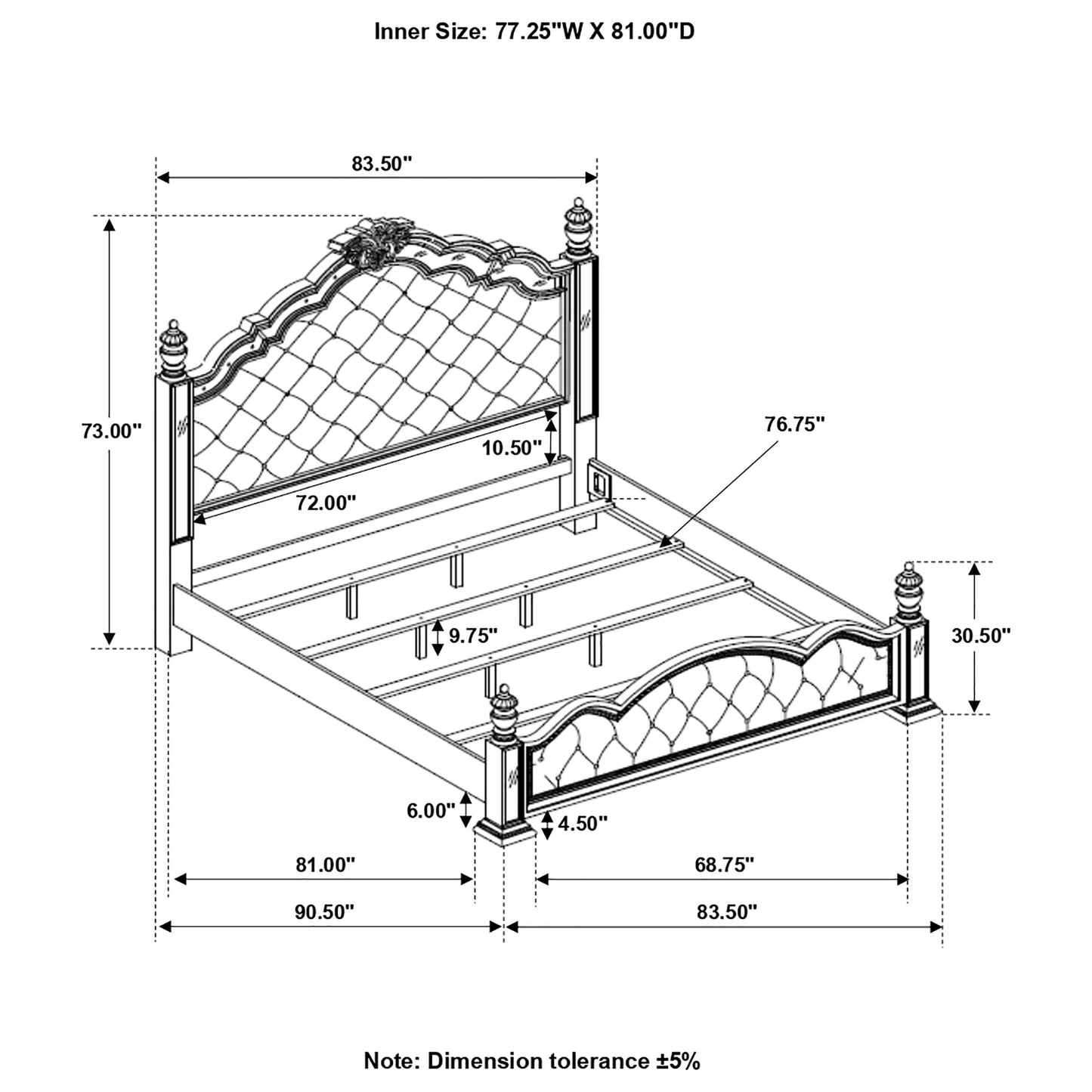 eastern king bed