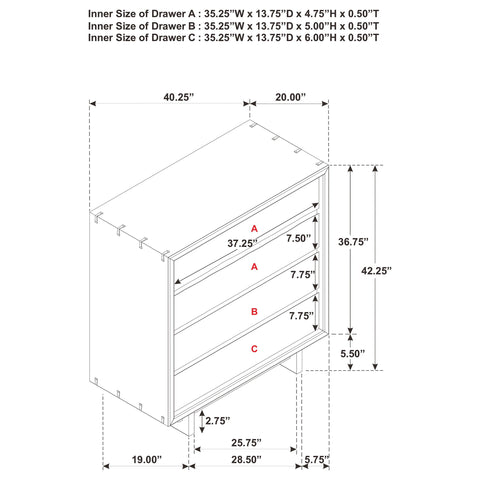 Carey 4-drawer Chest