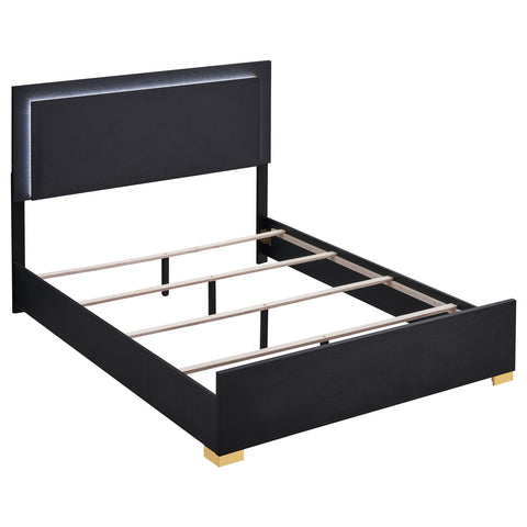 Pamela 4-piece Eastern King Bedroom Set BlackBlack