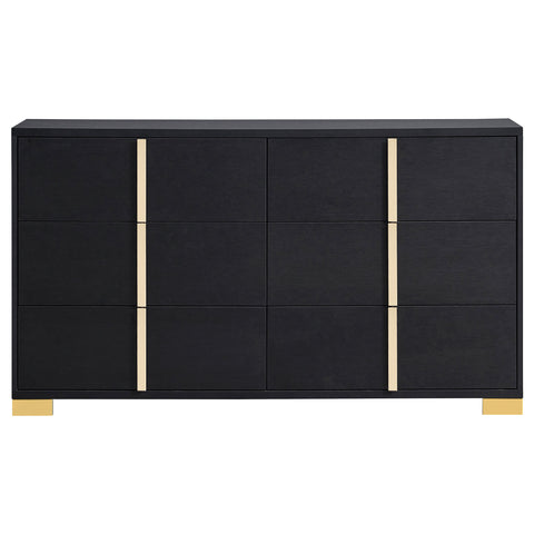 Pamela 6-drawer Dresser BlackBlack