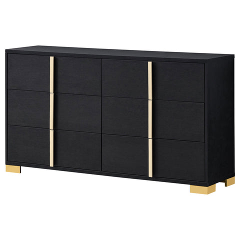 Pamela 6-drawer Dresser BlackBlack