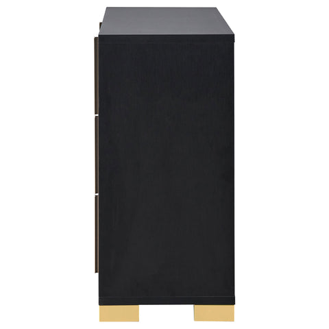 Pamela 6-drawer Dresser BlackBlack