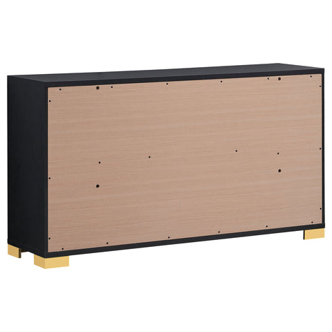 Pamela 6-drawer Dresser BlackBlack