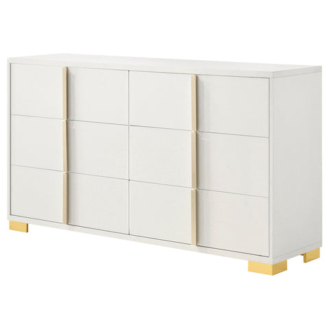 Pamela 6-drawer Dresser WhiteWhite