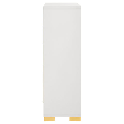 Pamela 5-drawer Bedroom Chest WhiteWhite