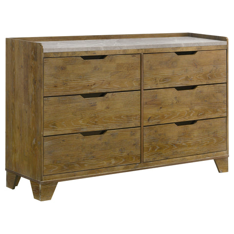 Lindenton 5-piece Eastern King Bedroom Set Medium Oak