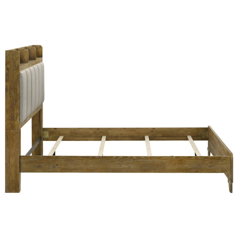 Lindenton 57-inch Eastern King Bookcase Panel Bed Medium Oak