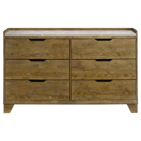 Lindenton 6-drawer Bedroom Dresser Cabinet Medium Oak