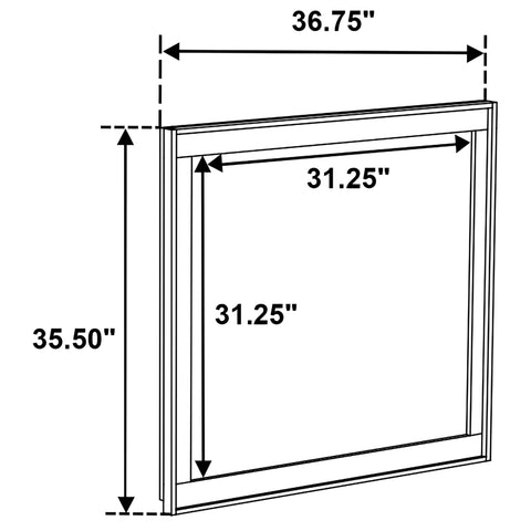 Lindenton Dresser Mirror Medium Oak