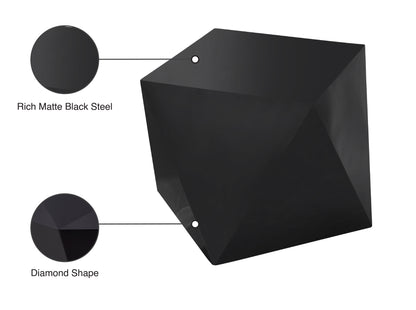 Thor Matte Black End Table E