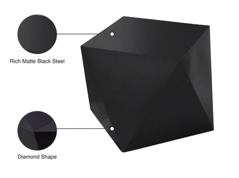 Thor Matte Black End Table E