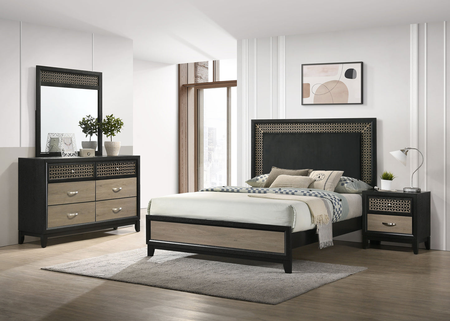 queen bed 4 pc set