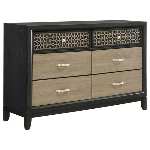 Kinkaid 6-drawer Dresser BlackBlack