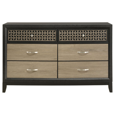 Kinkaid 6-drawer Dresser BlackBlack