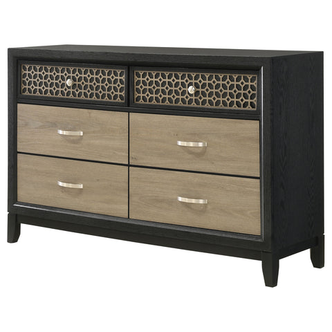 Kinkaid 6-drawer Dresser BlackBlack