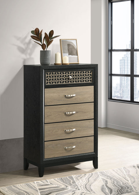 Kinkaid 5-drawer Bedroom Chest BlackBlack