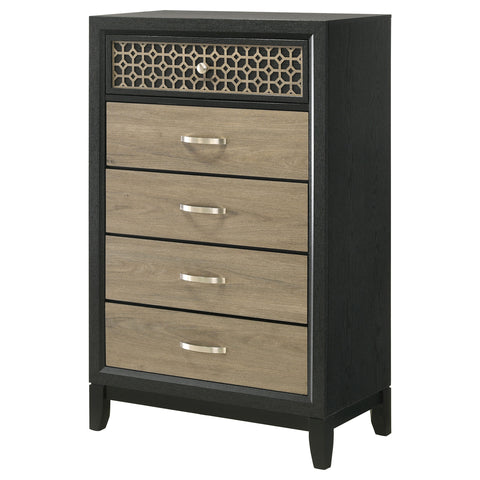 Kinkaid 5-drawer Bedroom Chest BlackBlack