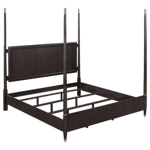 Felton 4-piece Eastern King Bedroom Set BrownBrown